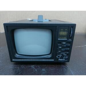 Avanti 5" B&W TV Portable Rechargeable Model TV-52w Works  - AC adapter not incl